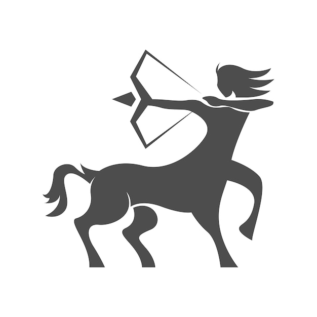 Centaur logo icon design illustration