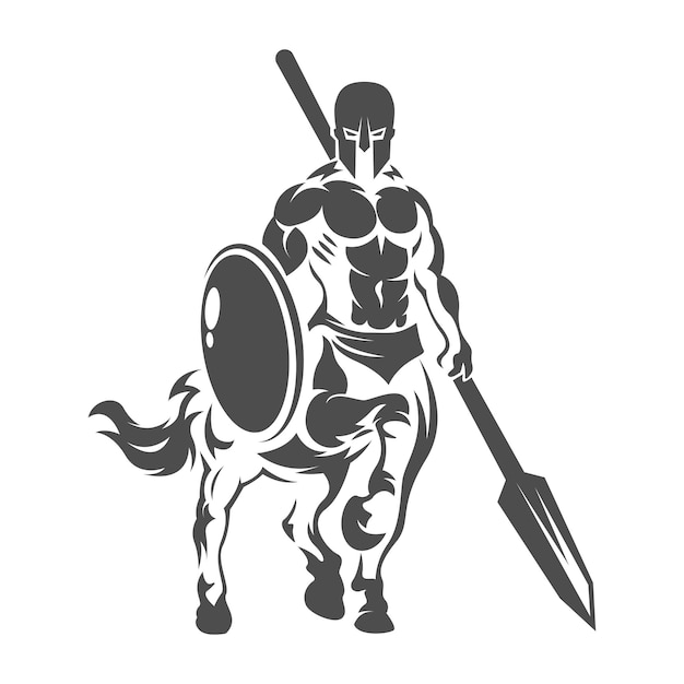 Centaur logo icon design illustration