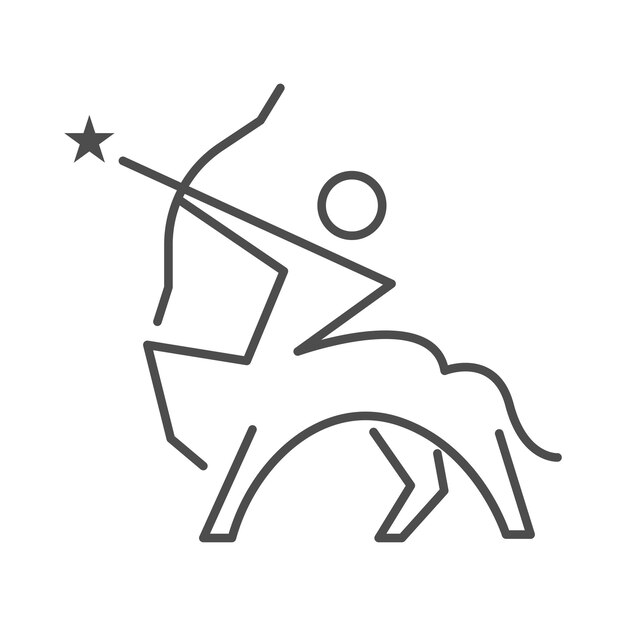 Centaur logo pictogram ontwerp illustratie