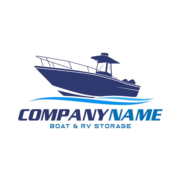 Логотип лодки на центральной консоли с брызгами воды на нем