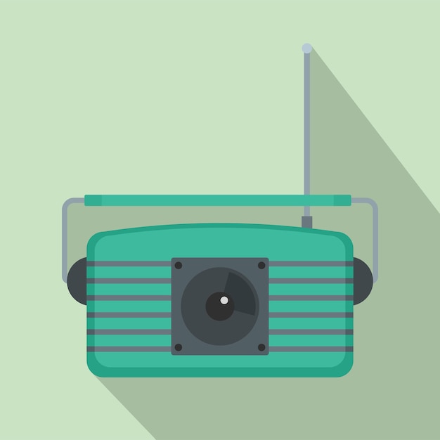 Vector center fm radio icon flat illustration of center fm radio vector icon for web design