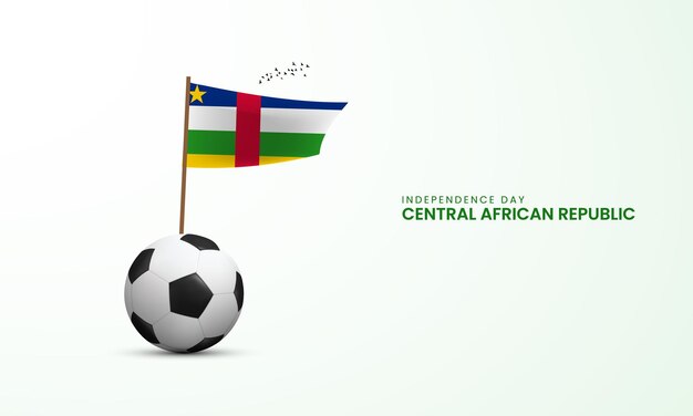 Central african happy independence off african design for social media banner poster vector