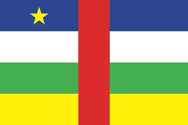 Vector central african republic flag