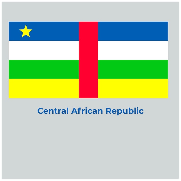 Vector the central african republic flag