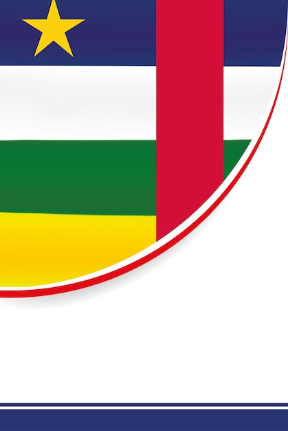 Дизайн листовок и листовок флага Центральноафриканской Республики