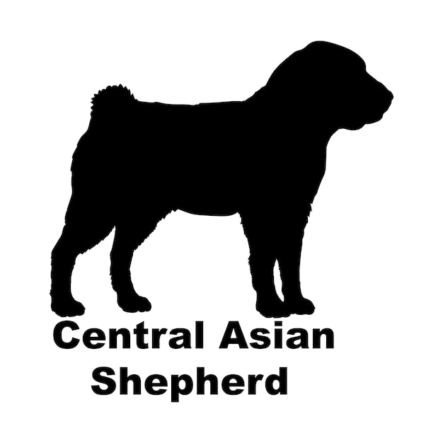 Central Asian Shepherd Dog silhouette dog breed