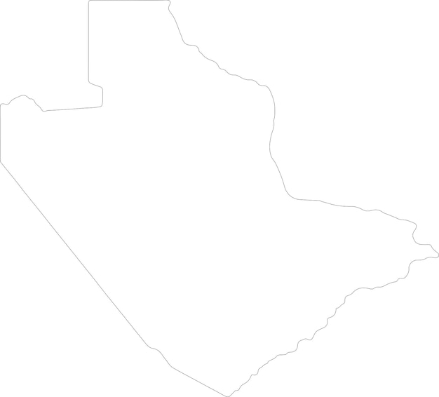 Vector centrale kaart van botswana