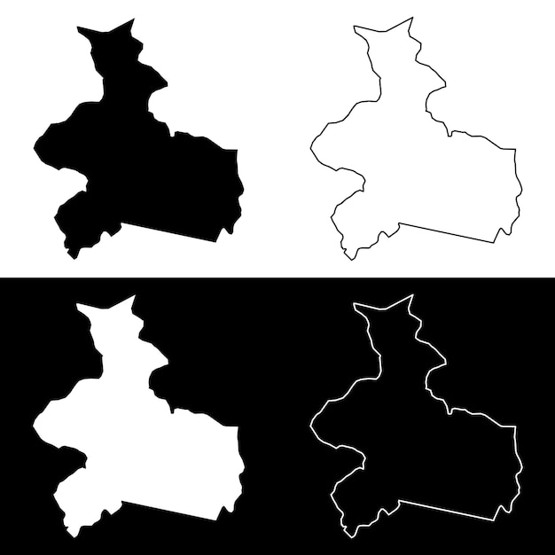 Centre Est region map administrative division of Burkina Faso