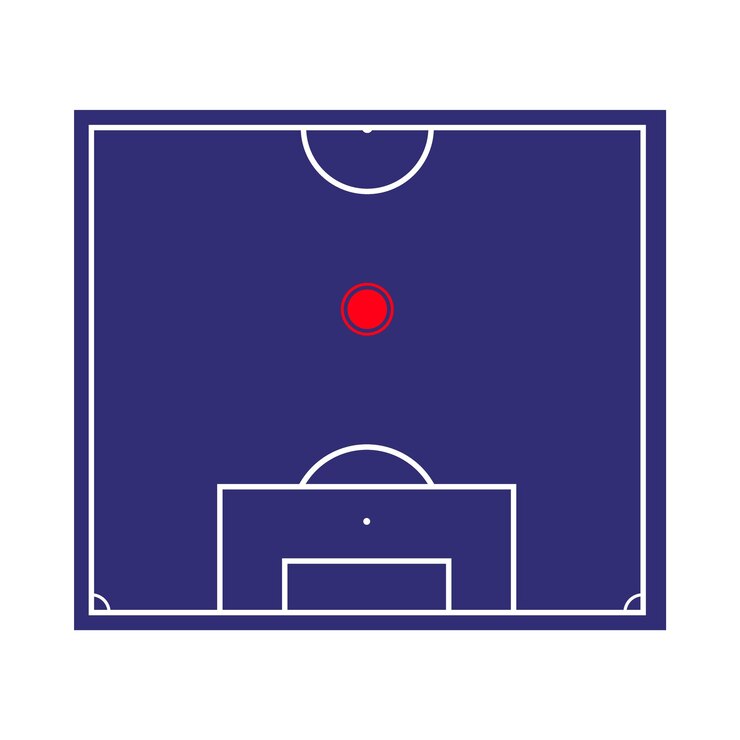 Centre midfielder football position player vector of playmaker