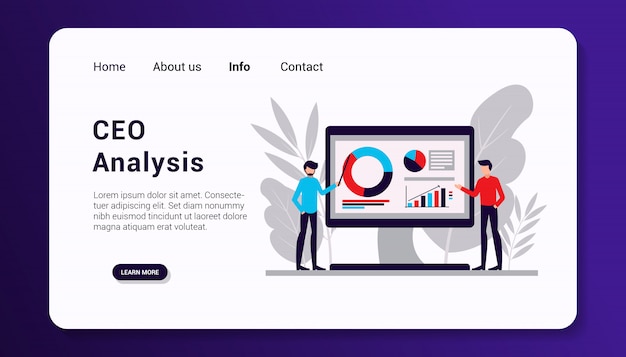 Ceo analysis landing page template