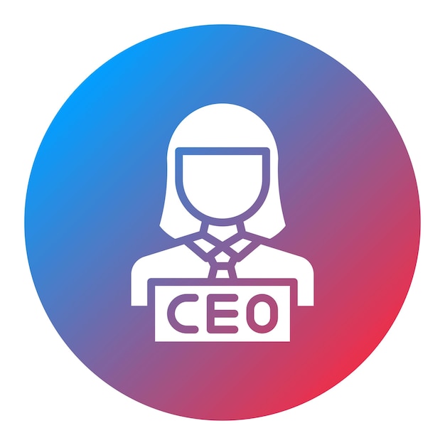CEO 아이콘 터 이미지는 다양성에 사용할 수 있습니다.
