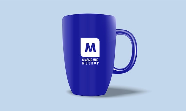 Vector ceramic coffee cup mug mockup design with a background