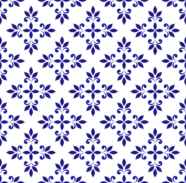 Ceramic seamless pattern vector