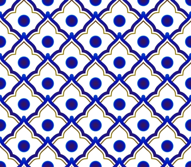 Ceramic Thai pattern vector