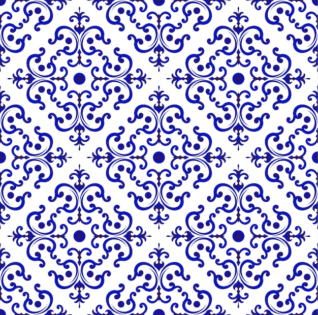 Vector ceramic tile pattern chinese style