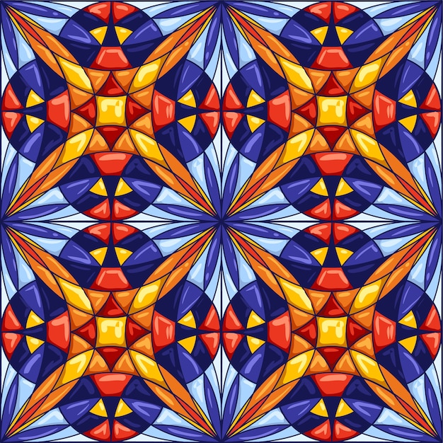 Ceramic tile pattern. Decorative abstract background.