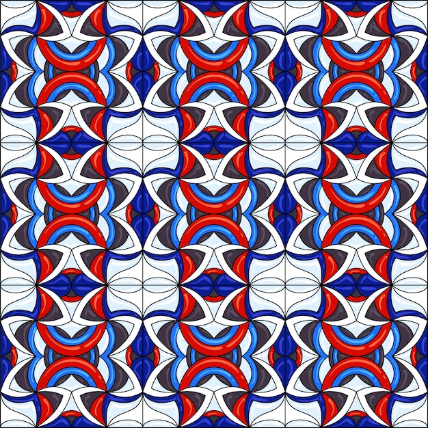 Ceramic tile pattern.