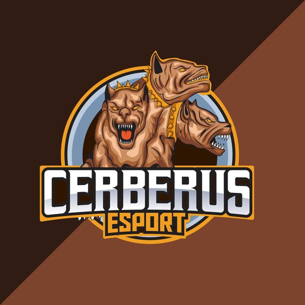 Cerberus mascotte logo sjabloon