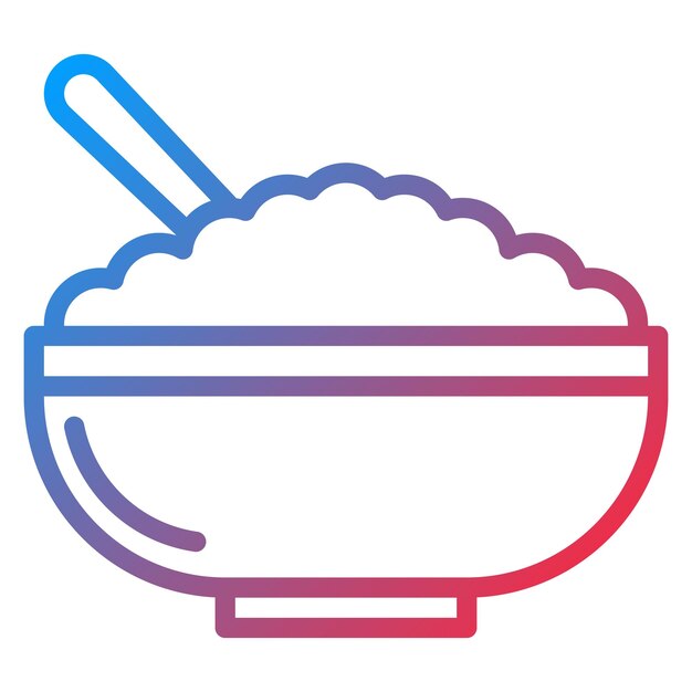 Vector cereal bowl icon vector image can be used for brunch