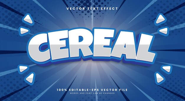 穀物編集可能なテキスト効果 食品メニューに適したテンプレート テーマ