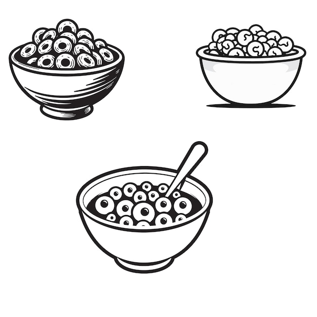 Cereali illustrazione alimentare vettore