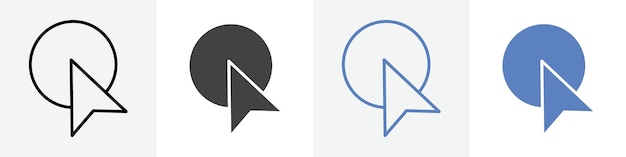 サーソル クリック アイコン ベクトル セット ウェブ UI またはアプリケーションのための使用