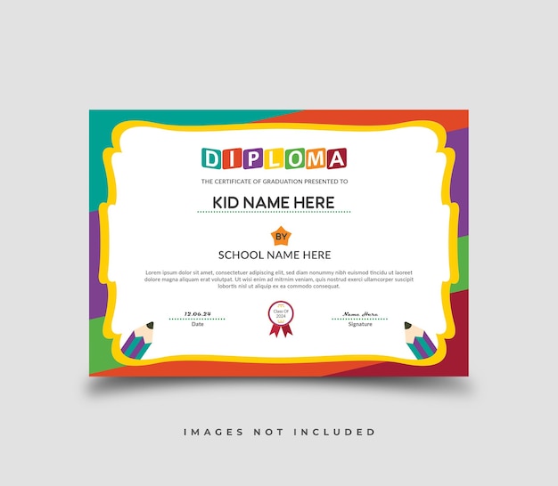 Certificaat ontwerpsjabloon