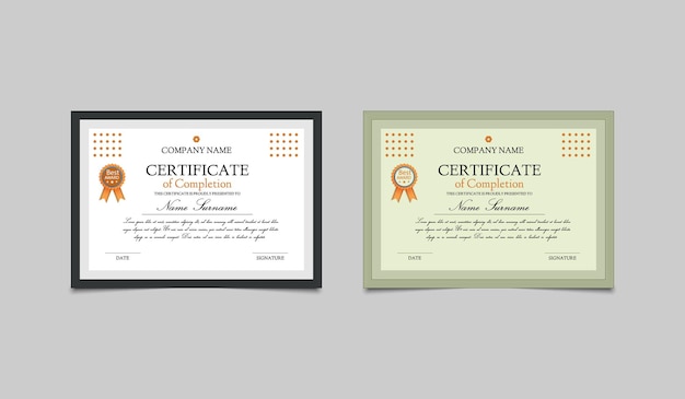 Certificaat sjabloon. moderne certificaatsjabloon. certificaatsjabloon kent diploma toe.