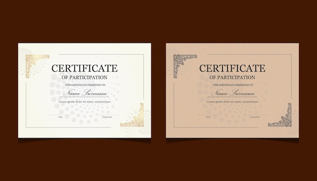 Certificaatontwerp Premium Vector