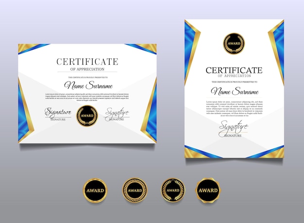 Certificaatsjabloon ontwerp