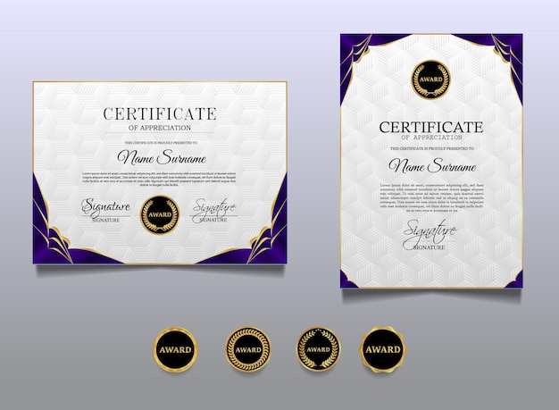 Certificaatsjabloon ontwerp