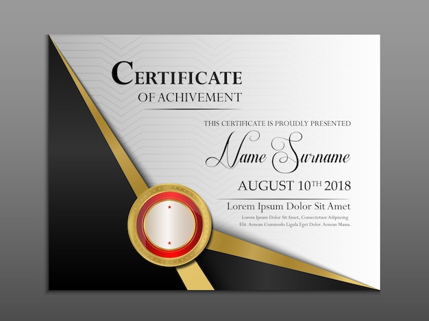 Certificate of achievement