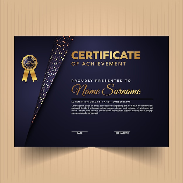 Certificate of appreciation design template