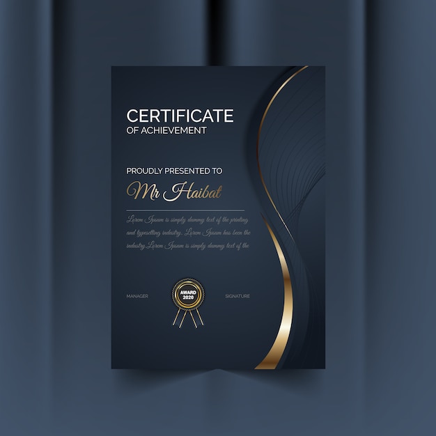 Certificate of appreciation design template