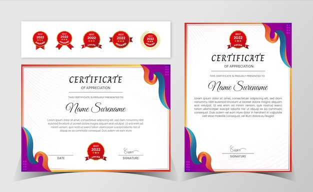 Certificate of appreciation template,