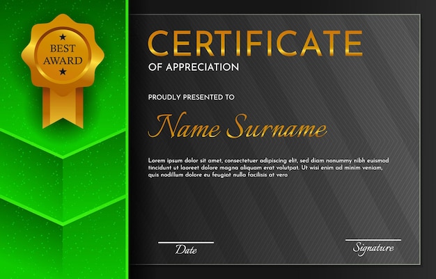 Certificate Of Appreciation Template