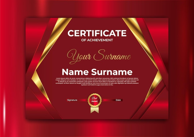 certificate, award, diploma, achievement, business, honor, elegant, template, document