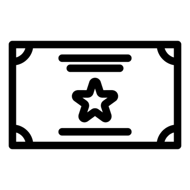 certificate award icon on transparent background