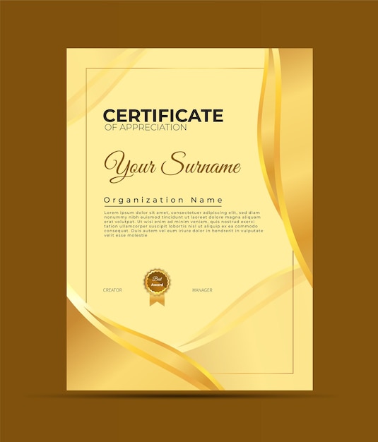 Certificate design diploma  template