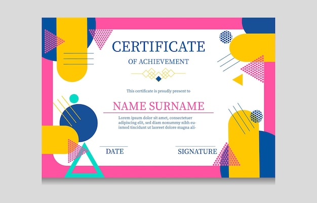 Certificate Design Flat Modern