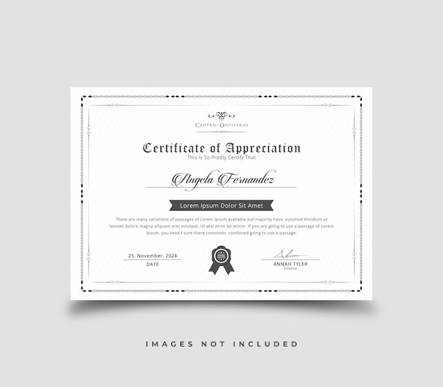 certificate design template