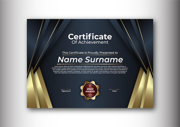 Certificate design template