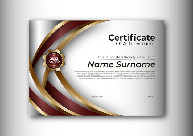 Certificate design template