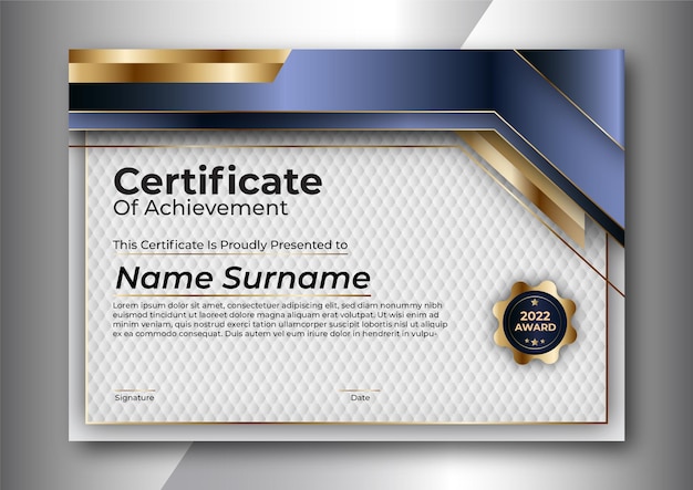 Certificate design  template