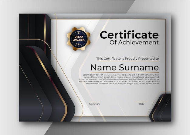 Certificate design  template