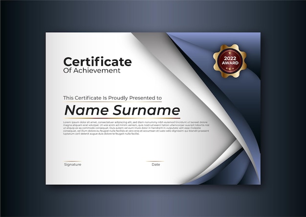 Certificate design