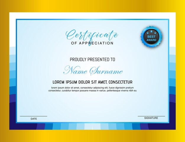 Certificate Design