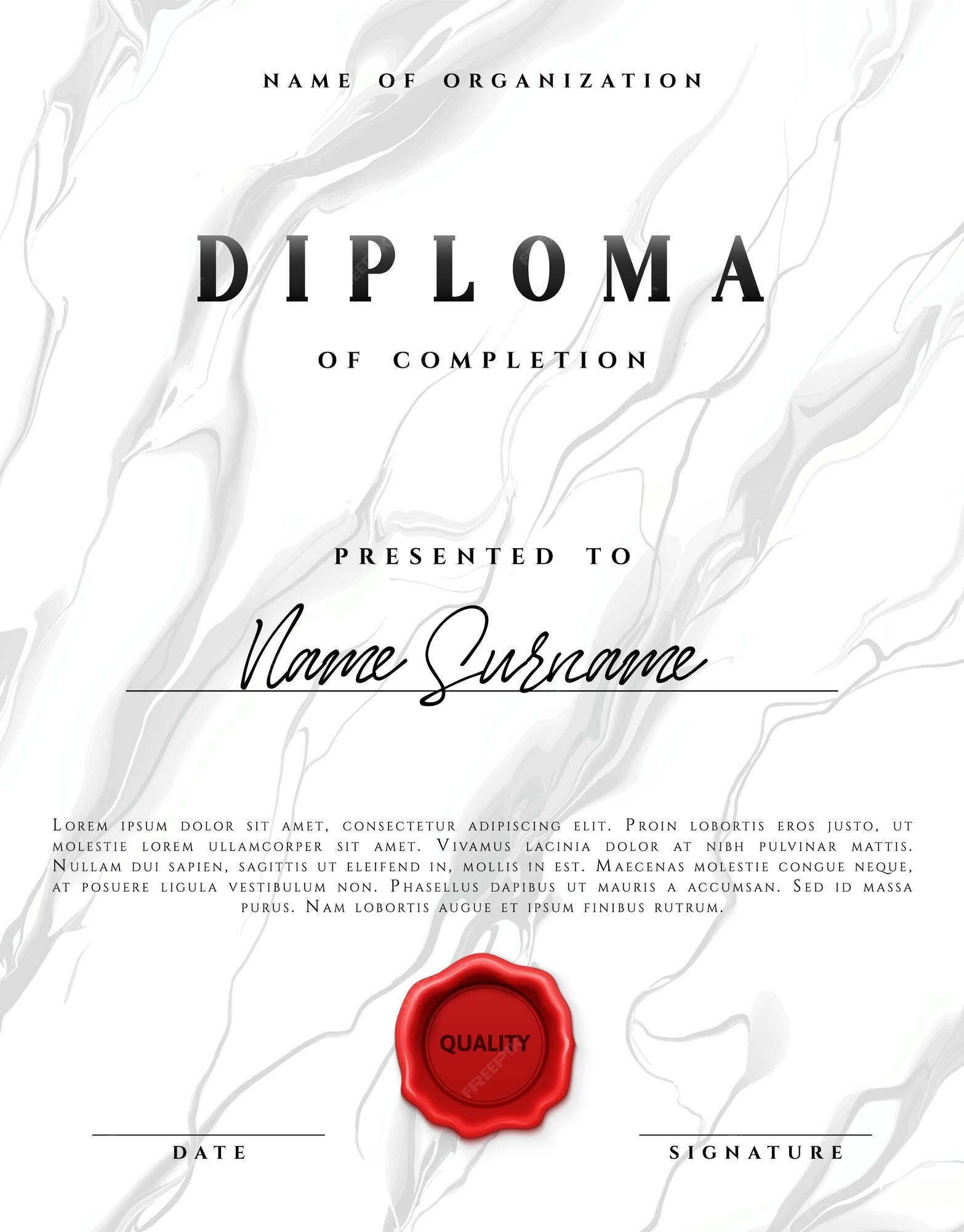 Premium Vector Certificate and diploma template. vector illustration