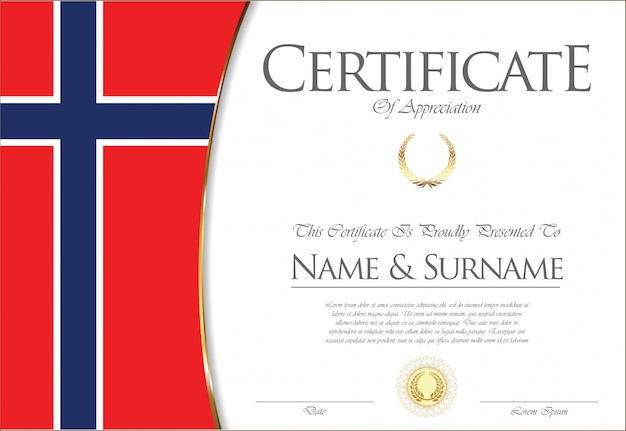 Certificate or diploma template