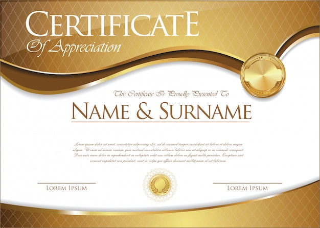 Certificate or diploma template